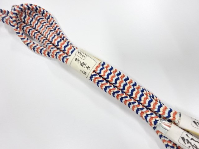 JAPANESE KIMONO / UNUSED HAND-TIED OBIJIME